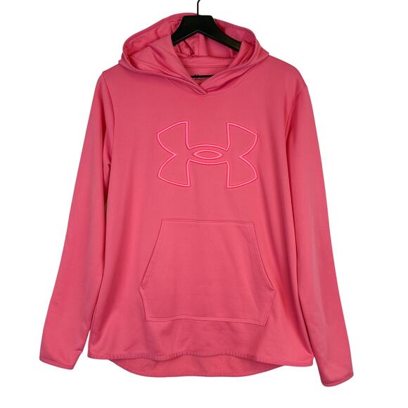 Under Armour Tops - Under Armour Brushed Pink Hoodie Womens Loose Fit - L